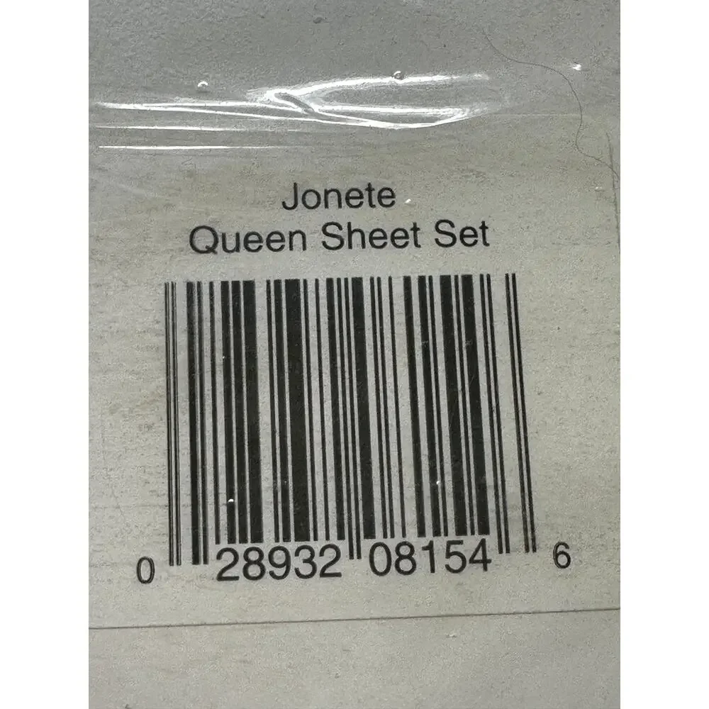 VTG Jessica McClintock 4-piece 200-Count Queen Sheet Set Jonete Pattern